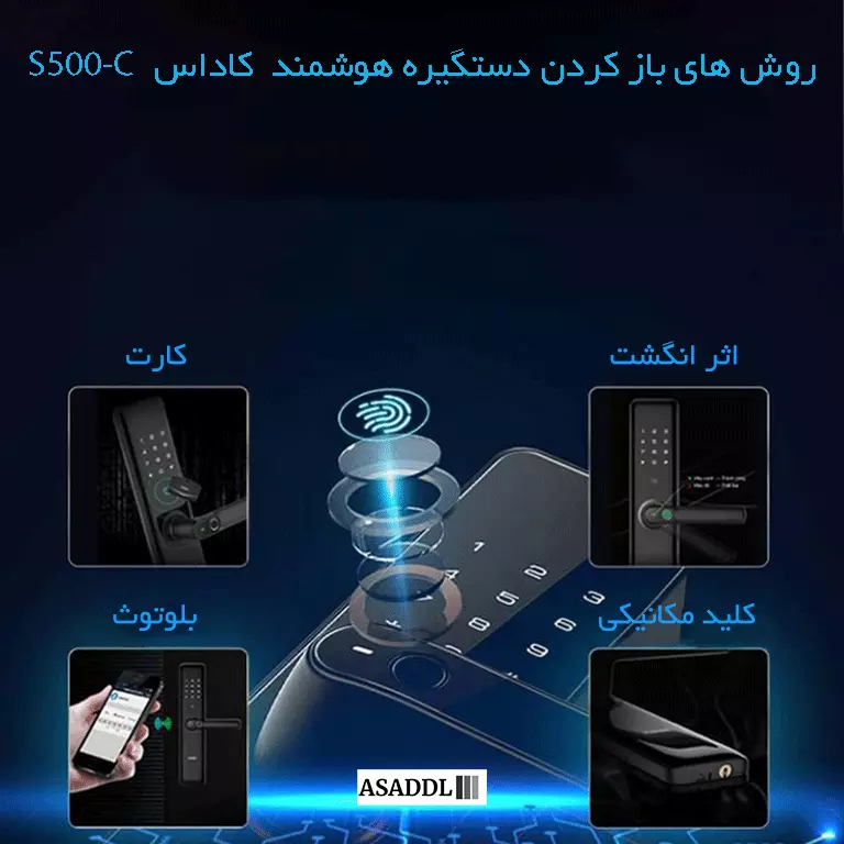روش های باز کردن دستگیره هوشمند S500C کاداس