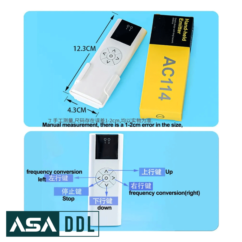 ریموت پرده برقی A-OK مدل AC114-02B - تصویر 2