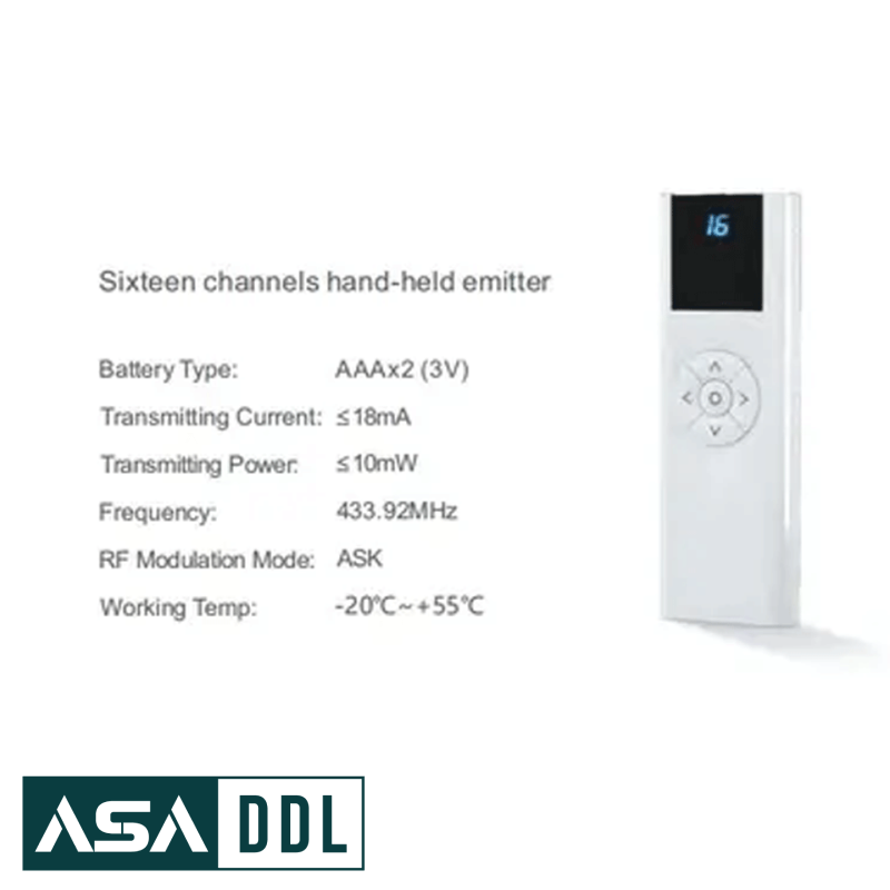 ریموت پرده برقی A-OK مدل AC114-16B - تصویر 2
