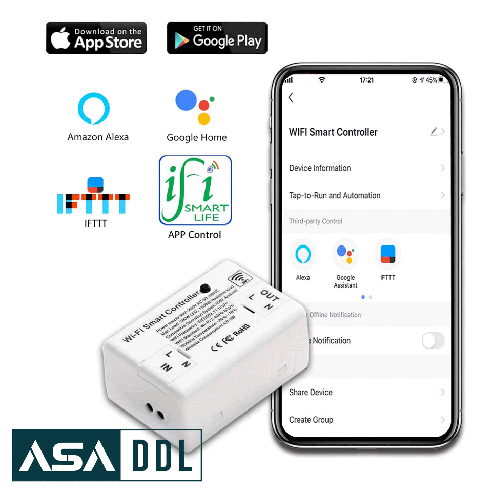 سوییچ کنترلر WIFI بنیکا - تصویر 4