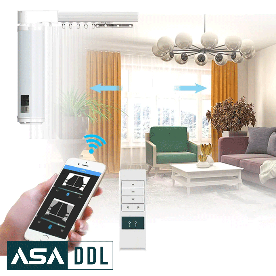 موتور پرده برقی کناررو WIFI اسمارت لایف-تویا - تصویر 2