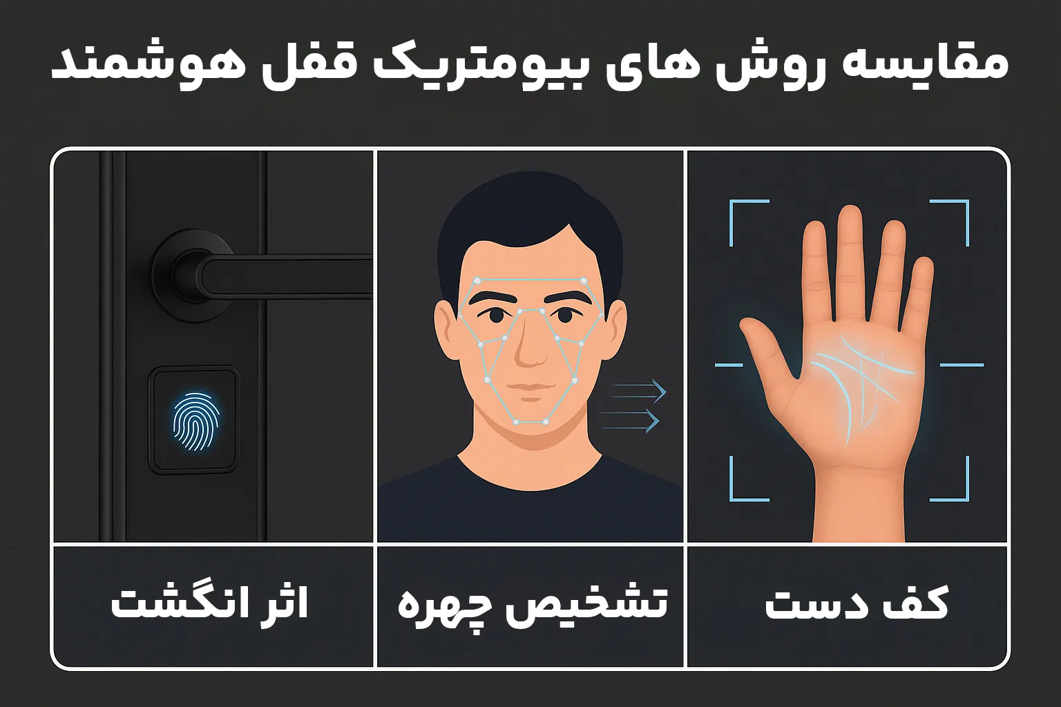 مقایسه روش های بیومتریک