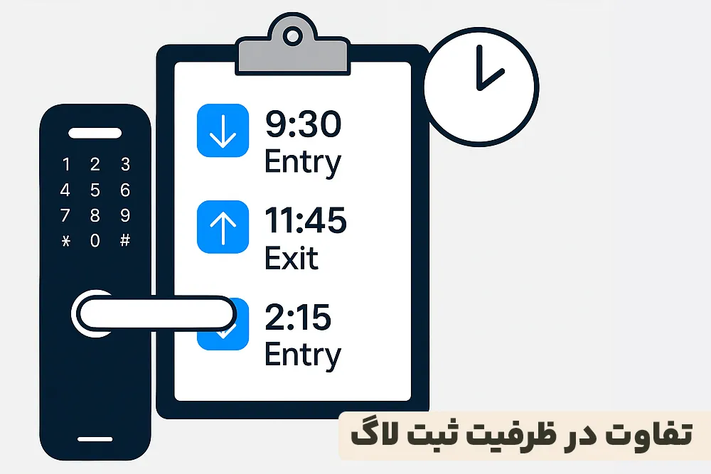تفاوت در ظرفیت ثبت لاگ