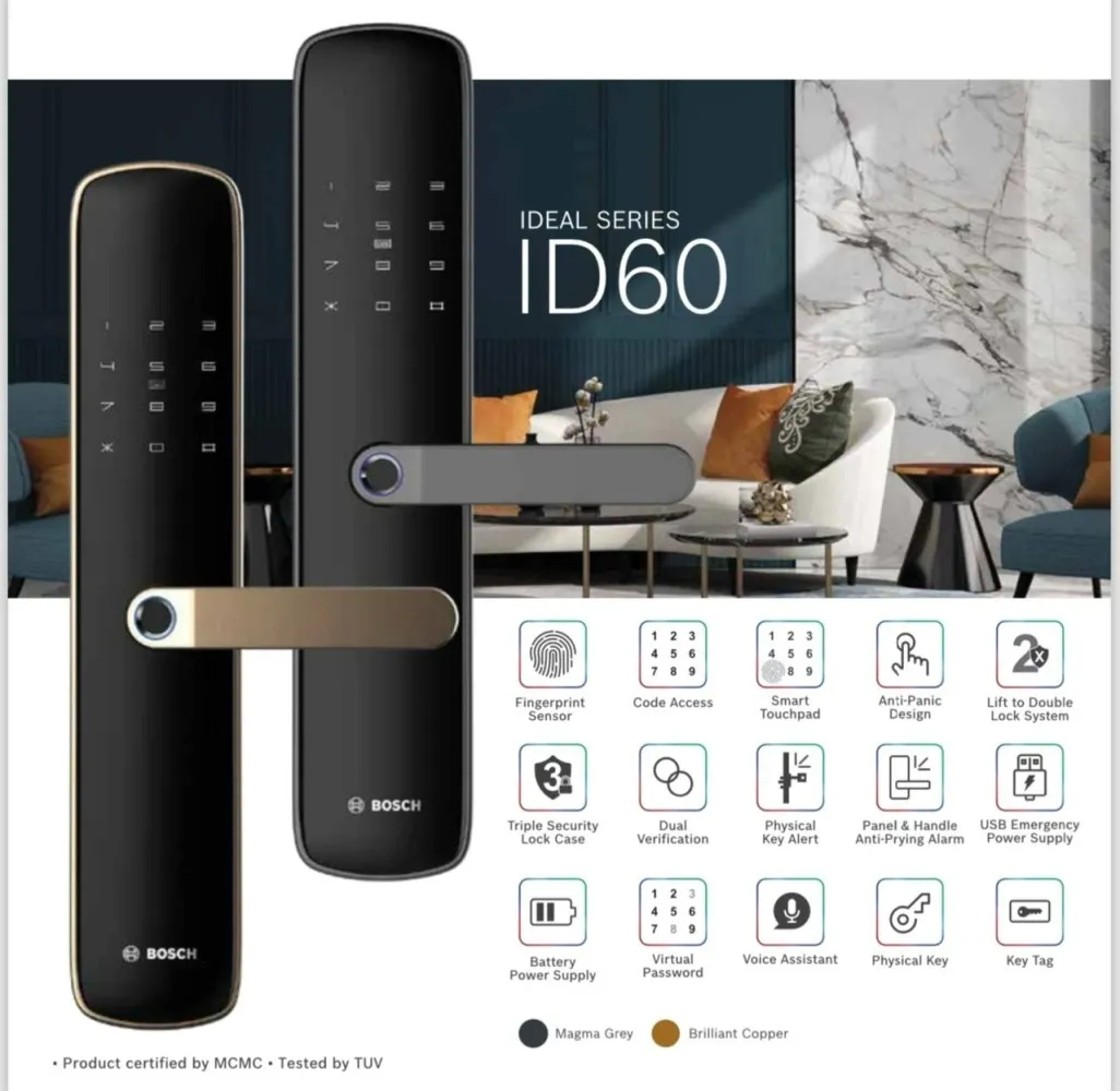 کاتالوگ دستگیره دیجیتال بوش ID60